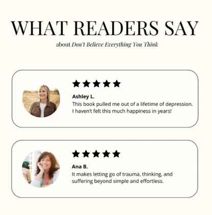 "Don't Believe Everything You Think" - By Joseph Nguyen